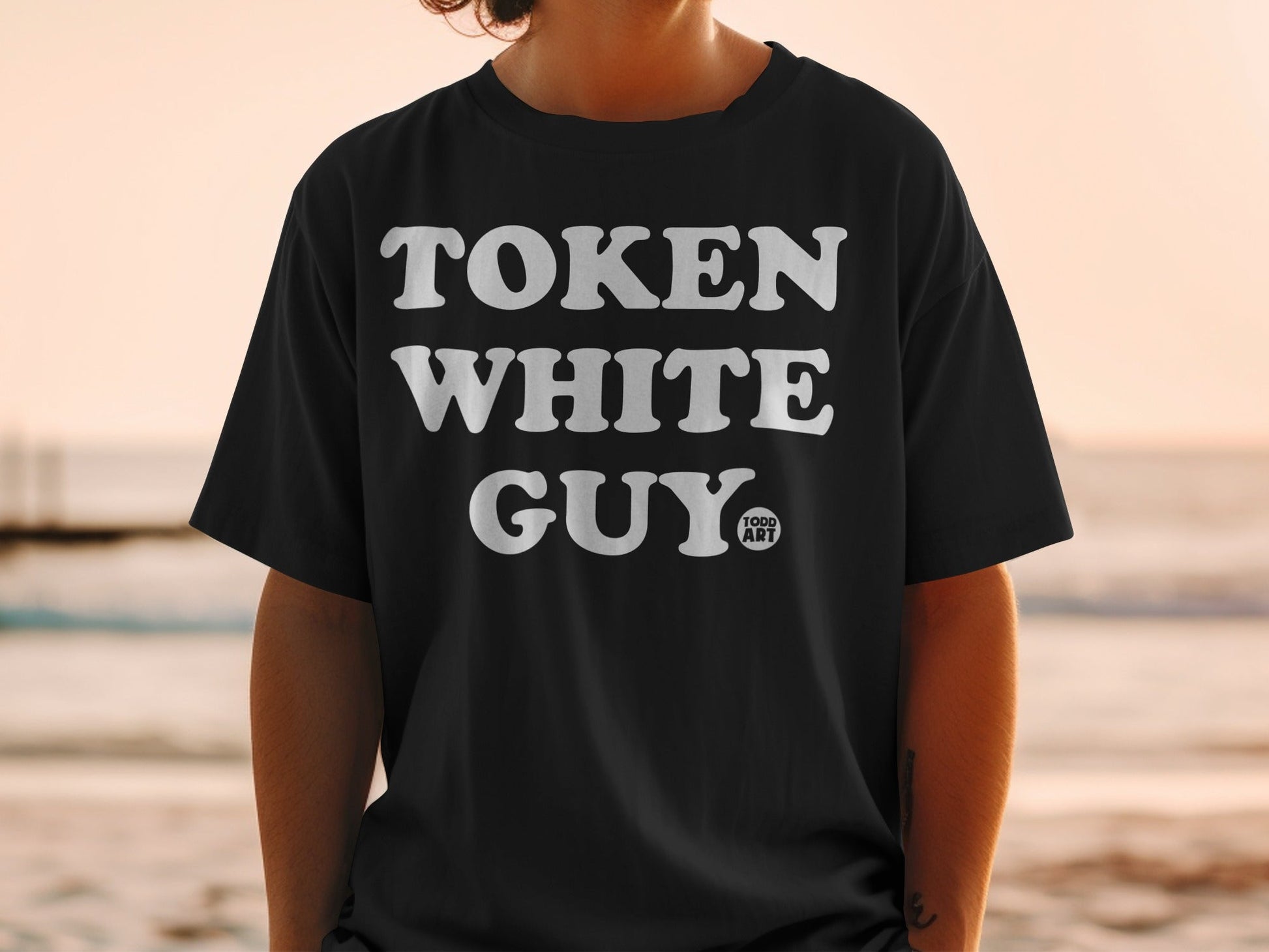 Token White Guy Todd Art Graphic T-shirt