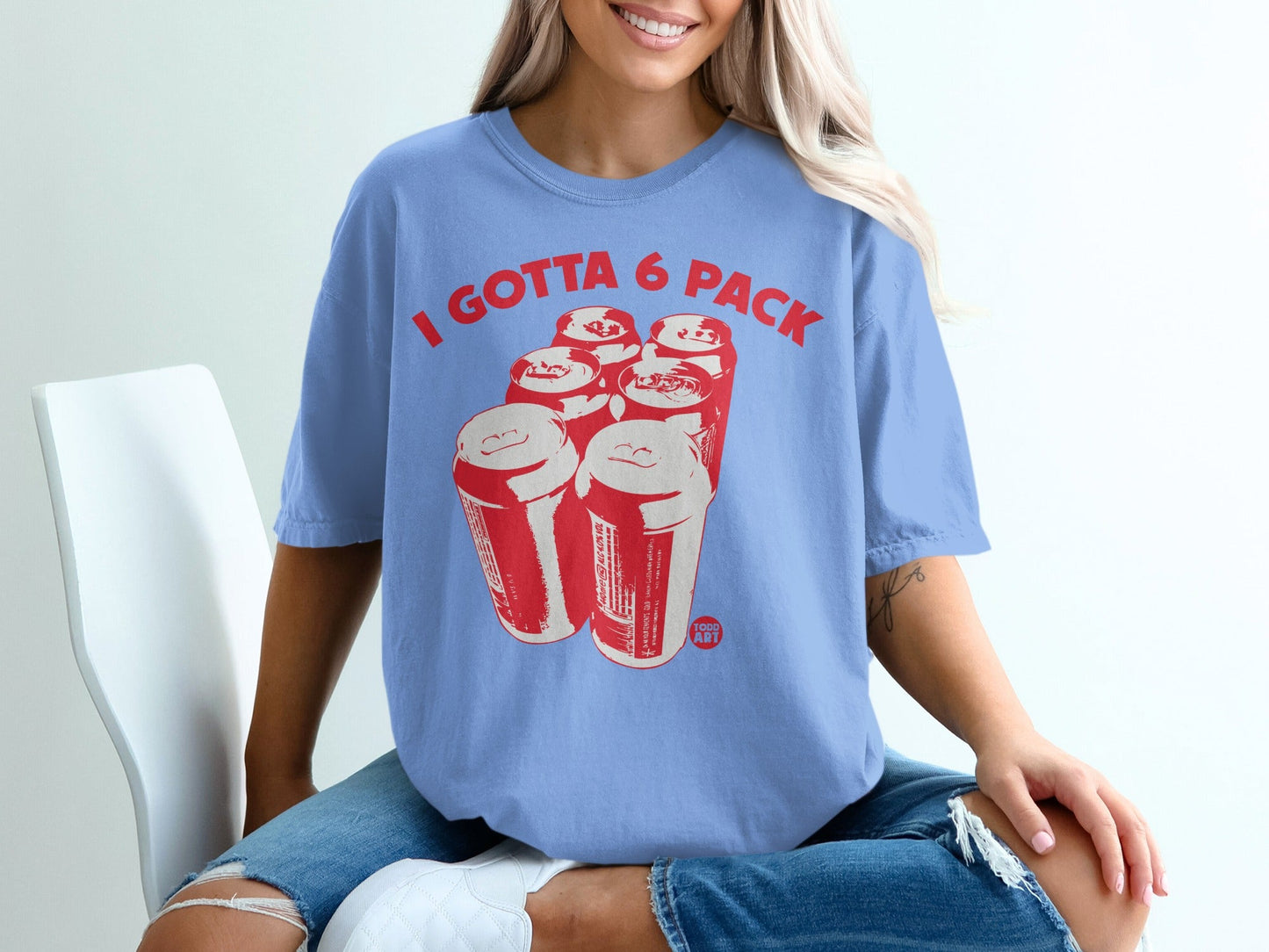 I Gotta 6 Pack Graphic Tee Shirt for Casual Wear