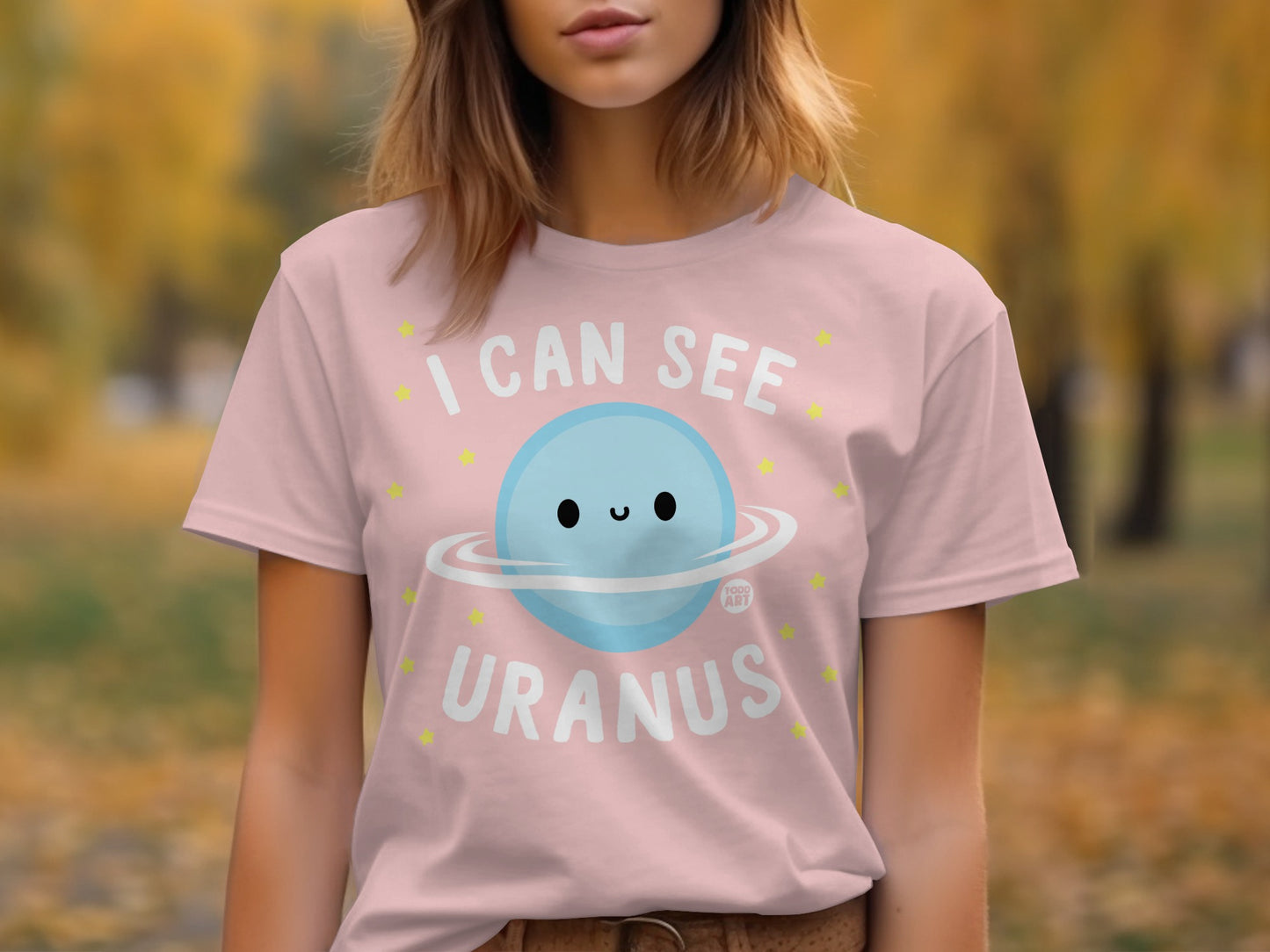 Cute Planet Graphic Tee with Fun Astronomy Theme
