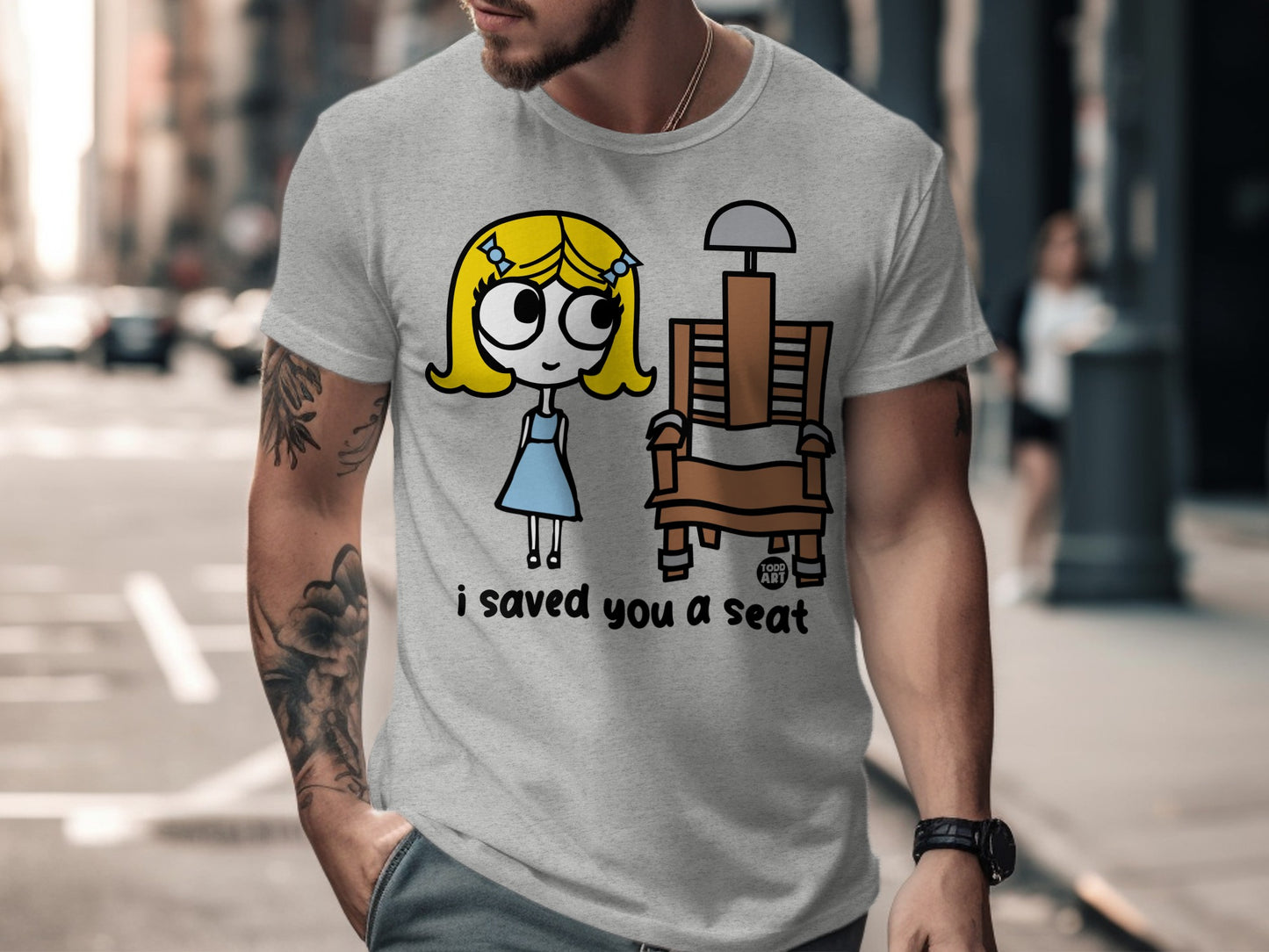 I Saved You a Seat Cute Cartoon T-Shirt Product
