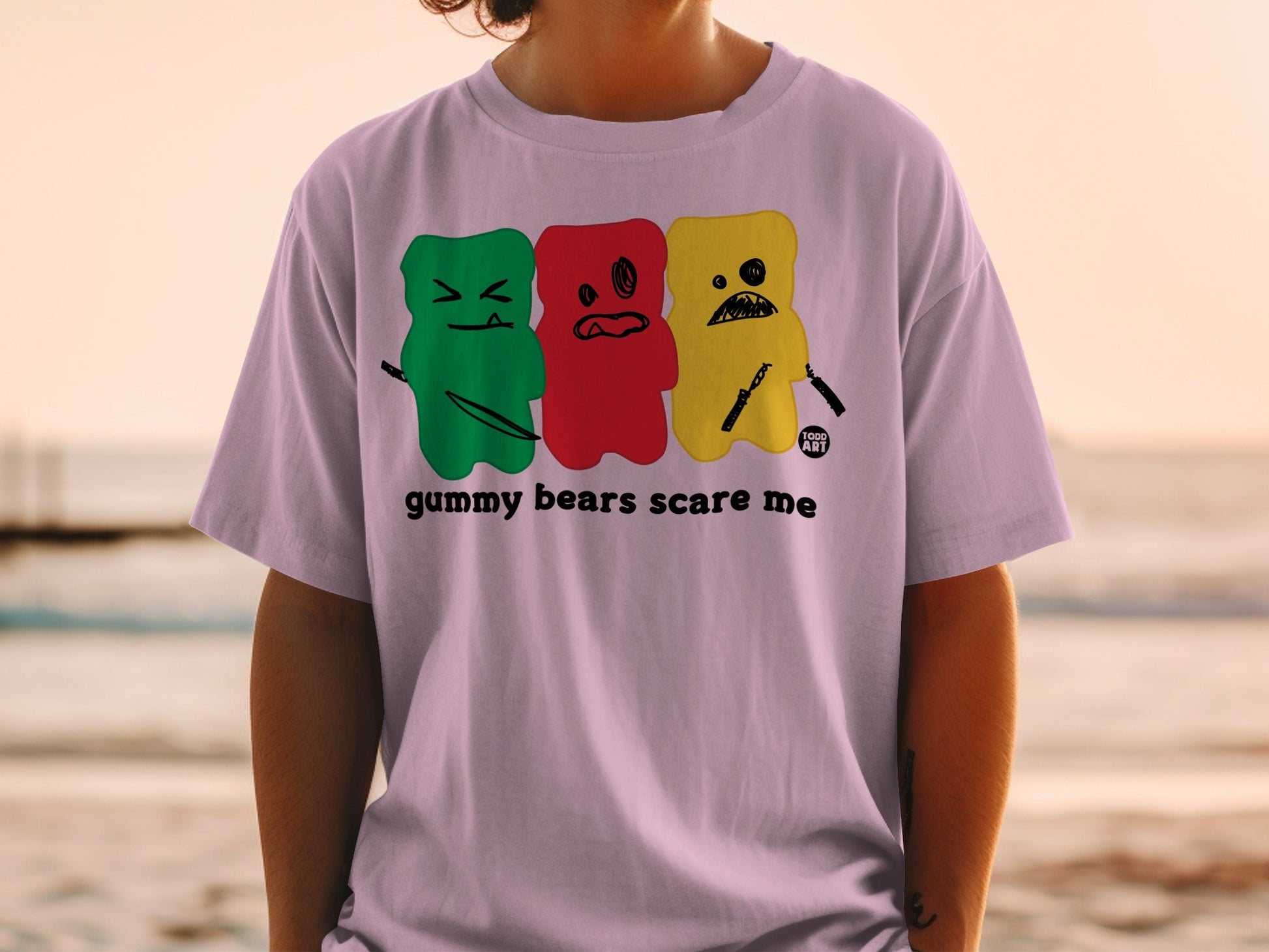 Gummy Bears Scare Me Graphic Tee Shirt Product
