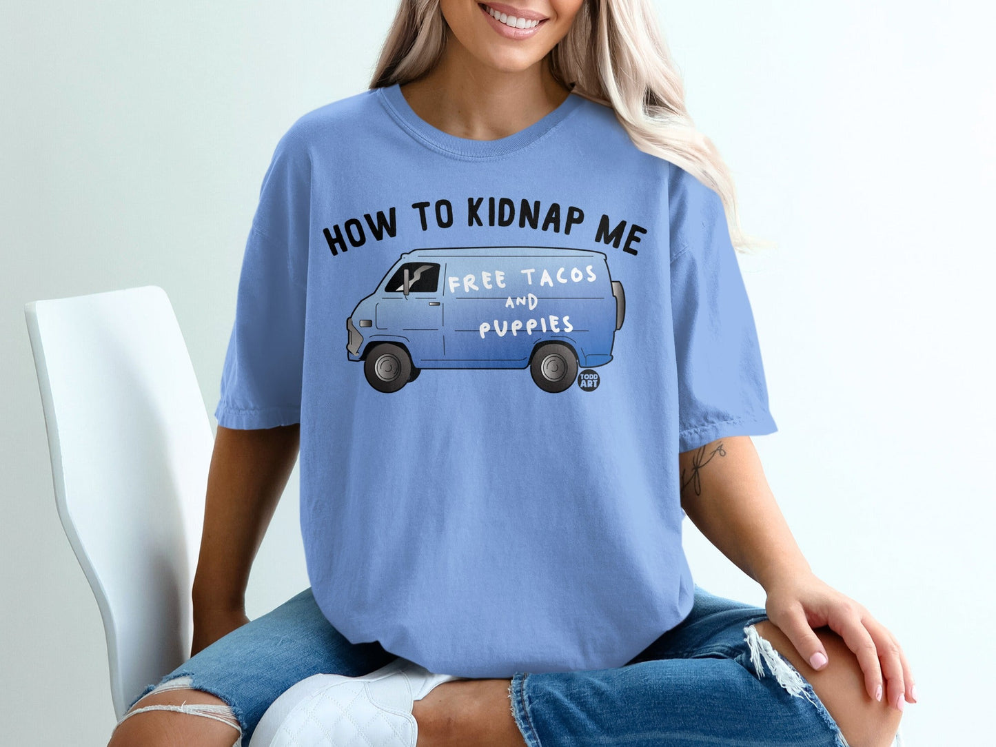 How To Kidnap Me Free Tacos And Puppies T-Shirt