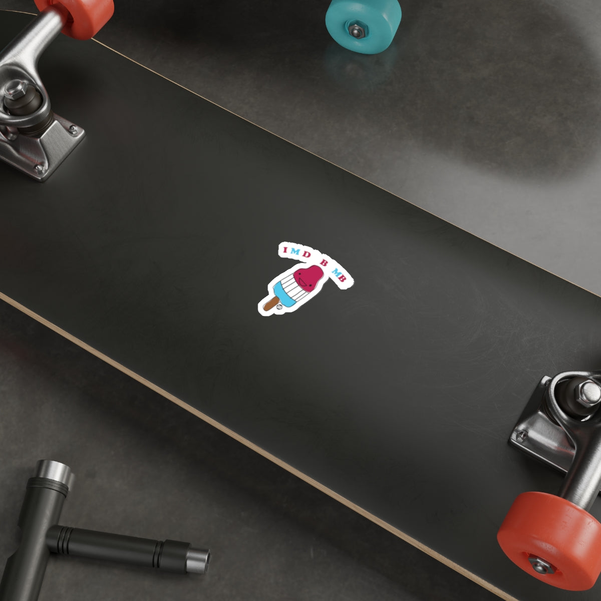 Colorful Customizable Skateboard Deck Design