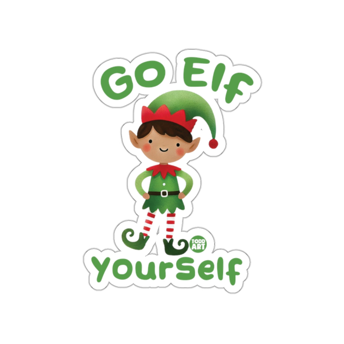 Go Elf Yourself Fun Festive Holiday sticker