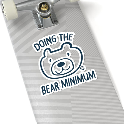 Bear MinimumTodd Art Sticker