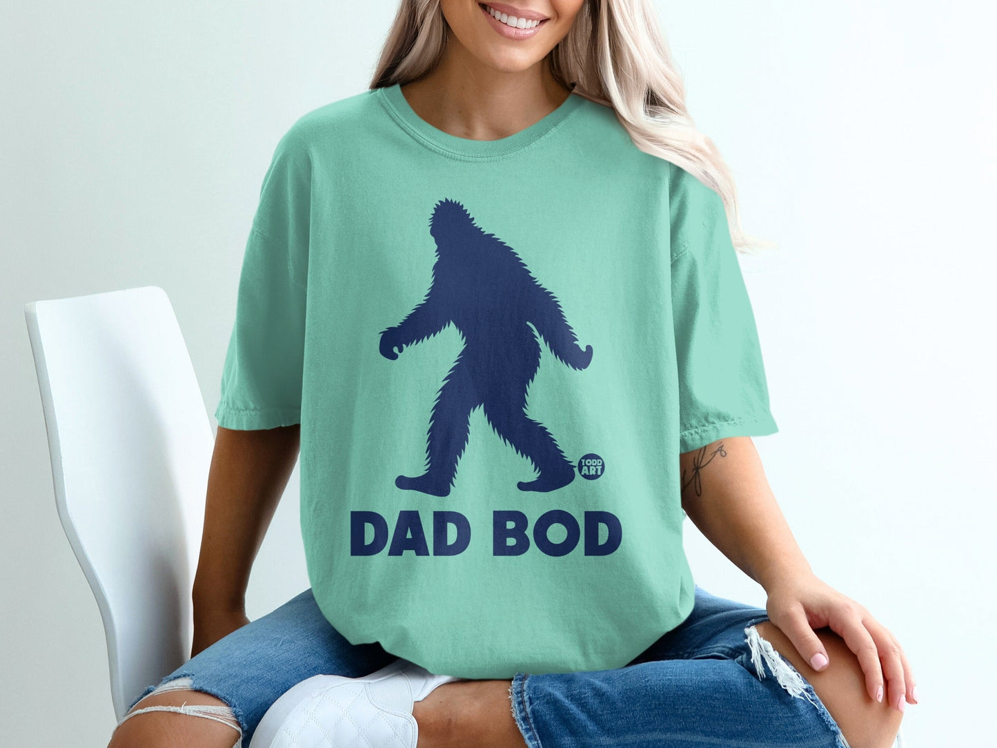 Funny Dad Bod Bigfoot T-Shirt for Casual Wear