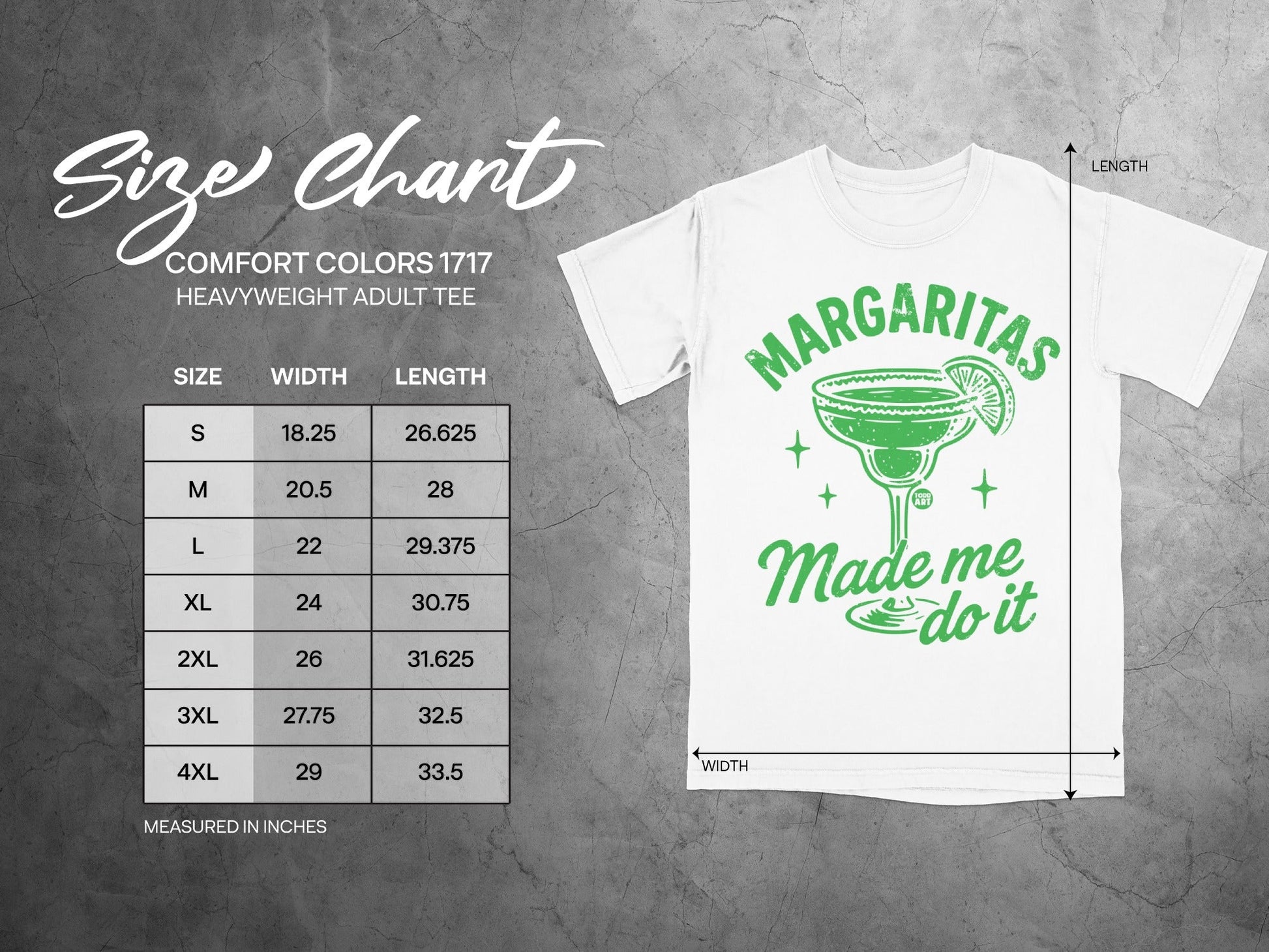 Margaritas Made Me Do It Graphic Tee Shirt