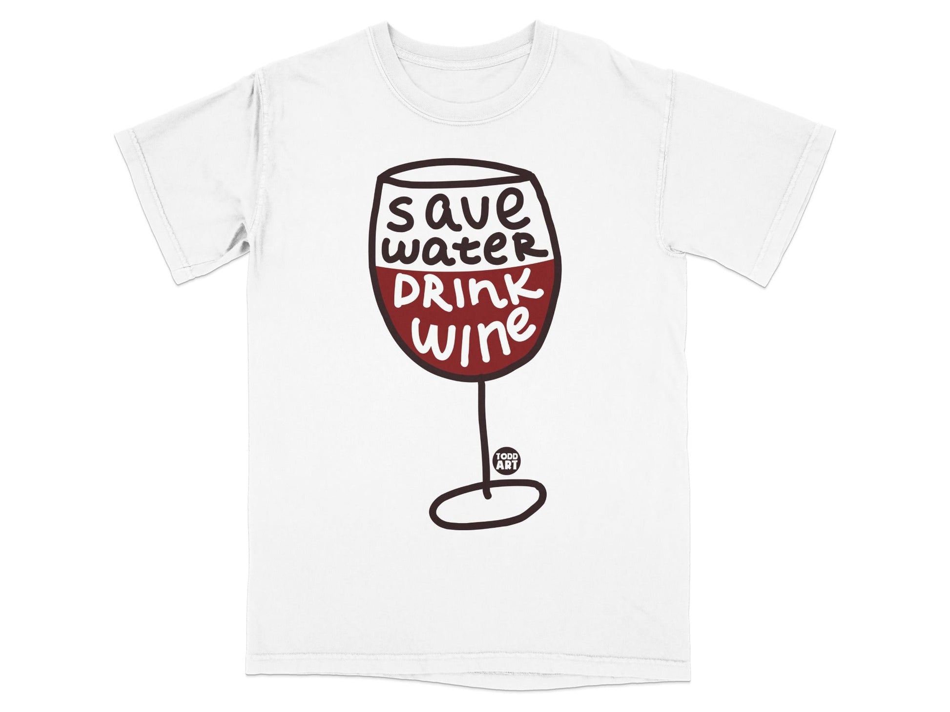 Save Water Drink Wine Graphic T-Shirt