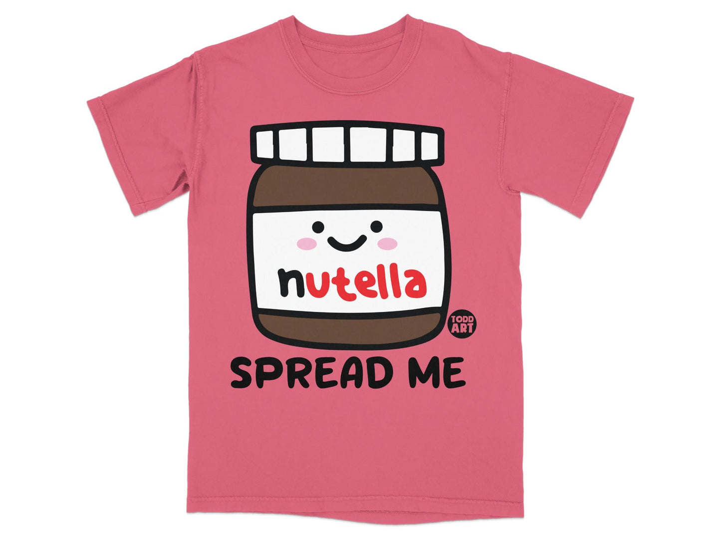 Cute Nutella Spread Me Graphic T-Shirt for Fun-Lovers