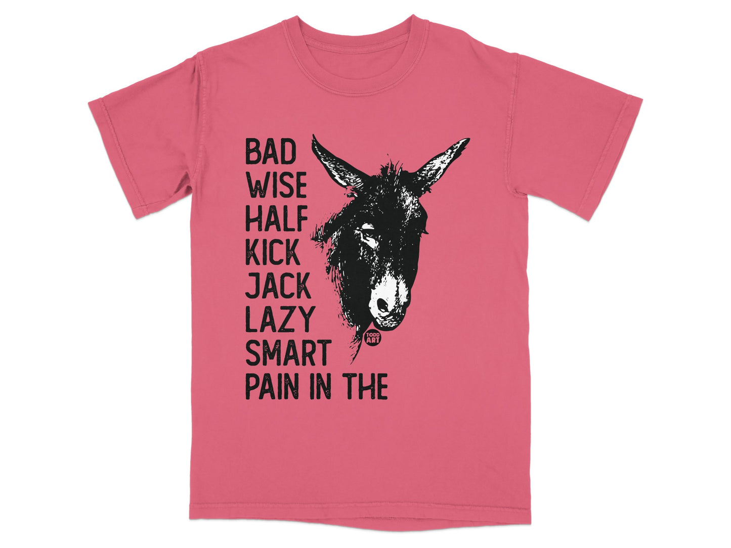 Bad Wise Half Kick Jack Lazy Smart Pain Graphic T-shirt