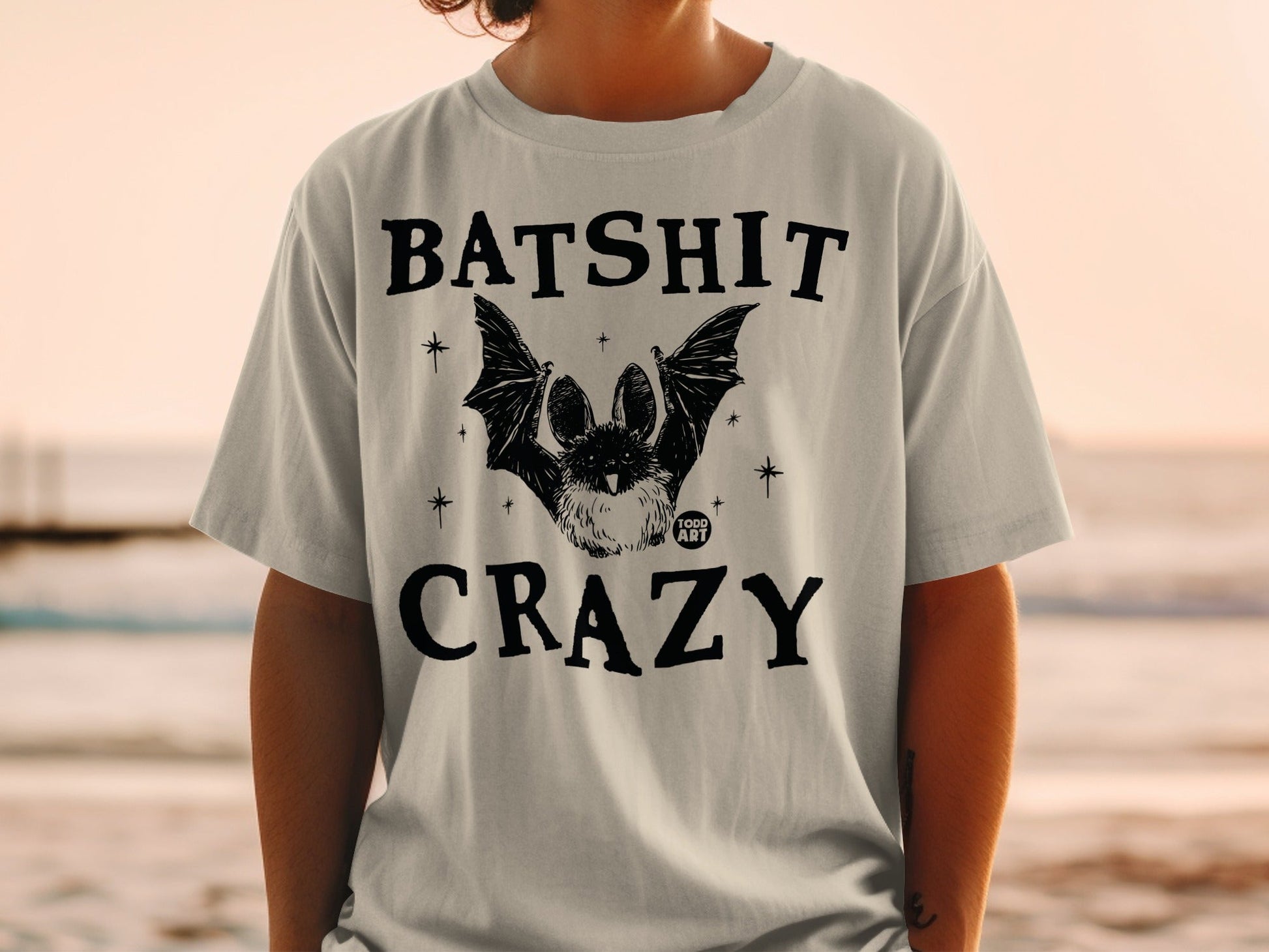 Batshit Crazy Todd Art Graphic Tee Shirt