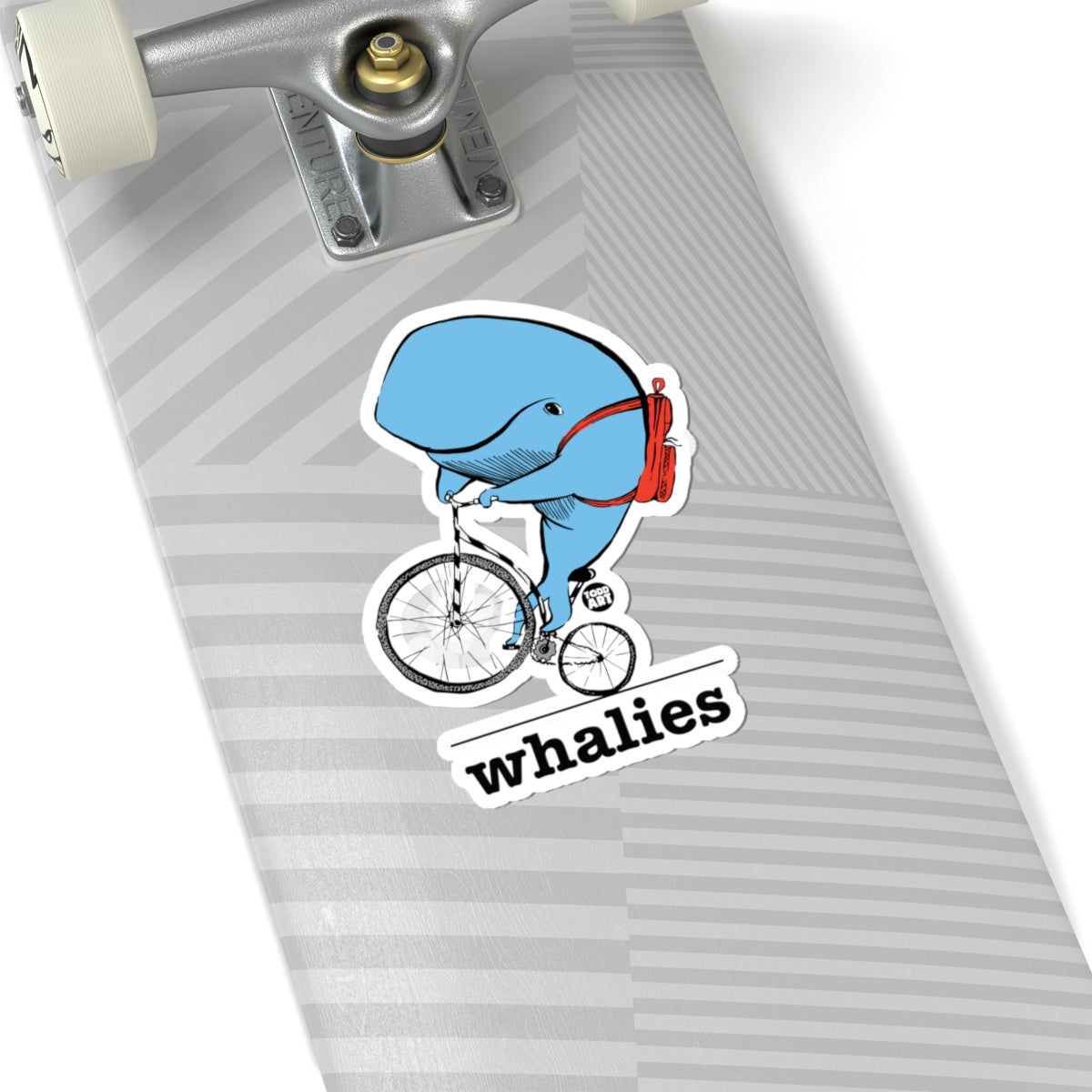 Whales on WheelsTodd Art Sticker