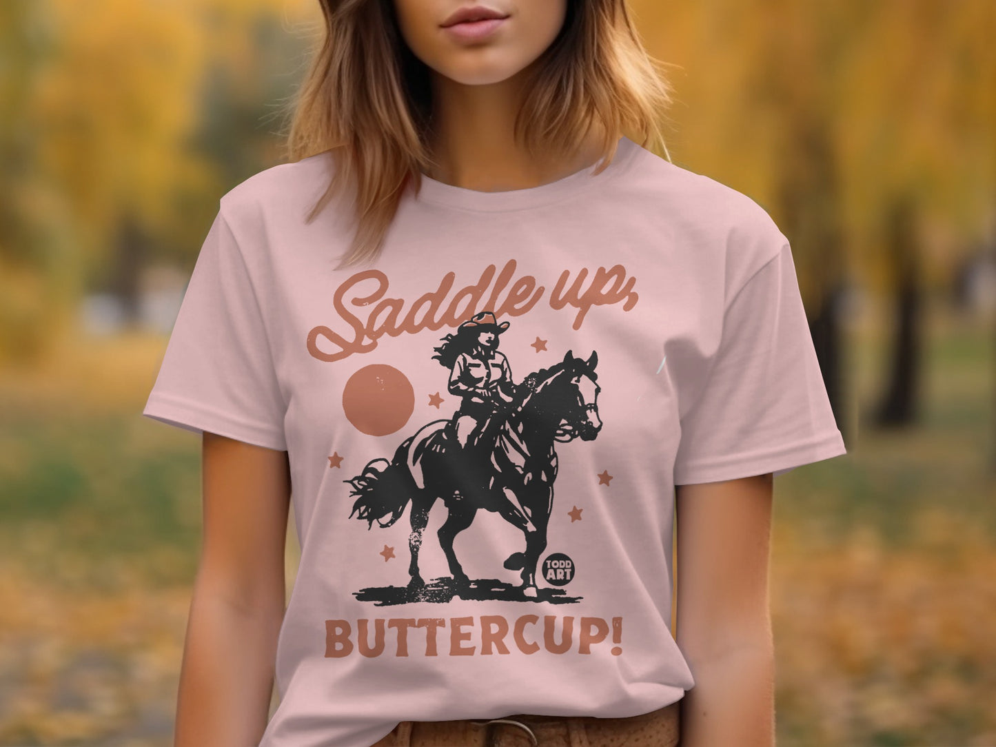 Saddle Up Buttercup Equestrian Graphic T-Shirt