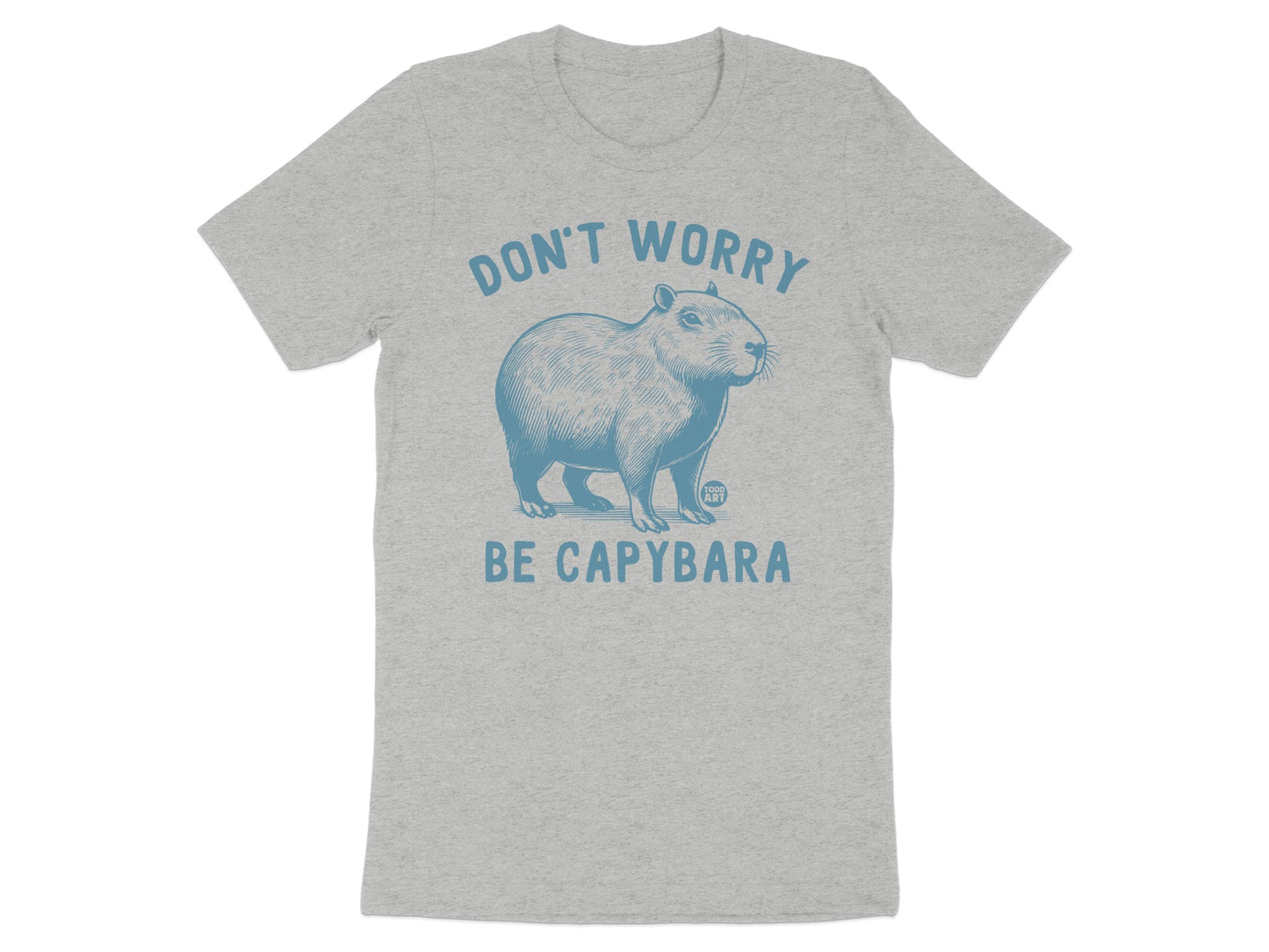 Don't Worry Be Capybara Graphic Shirt for Animal Lovers