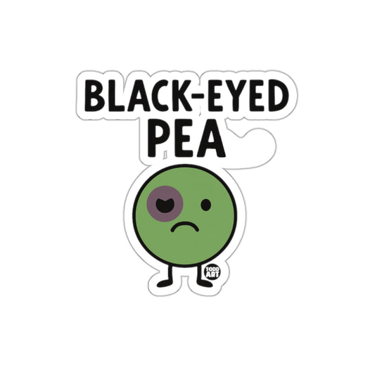 Black-Eyed Pea Character Decal Sticker