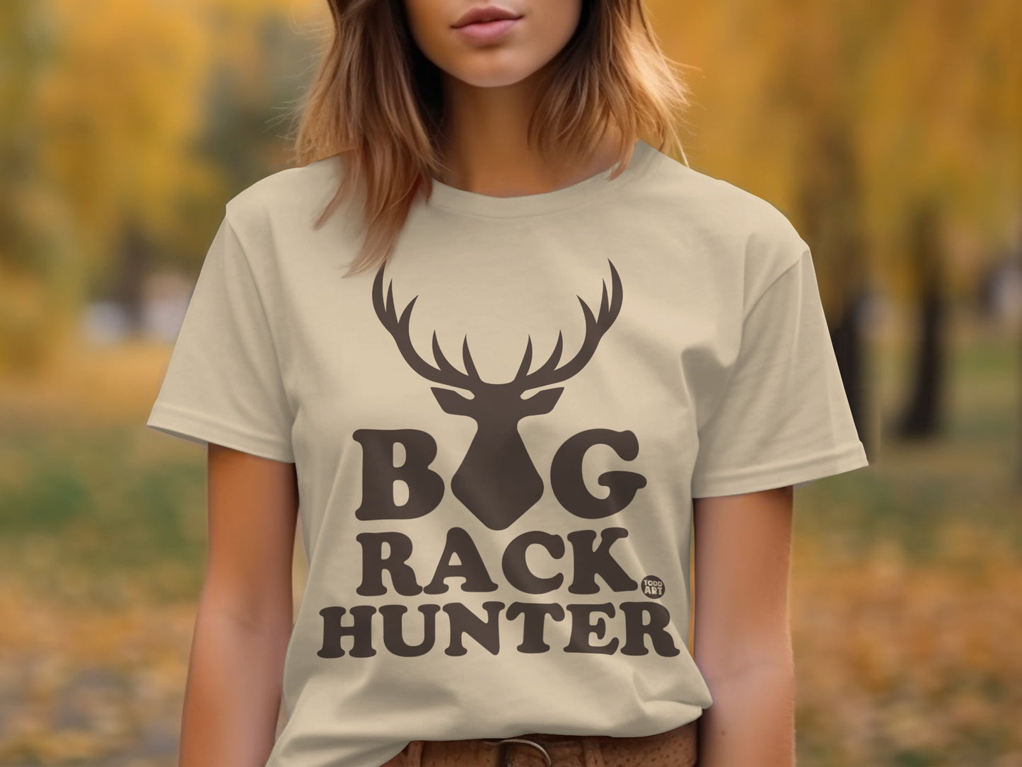 Big Rack Hunter Graphic Tee for Outdoor Enthusiasts