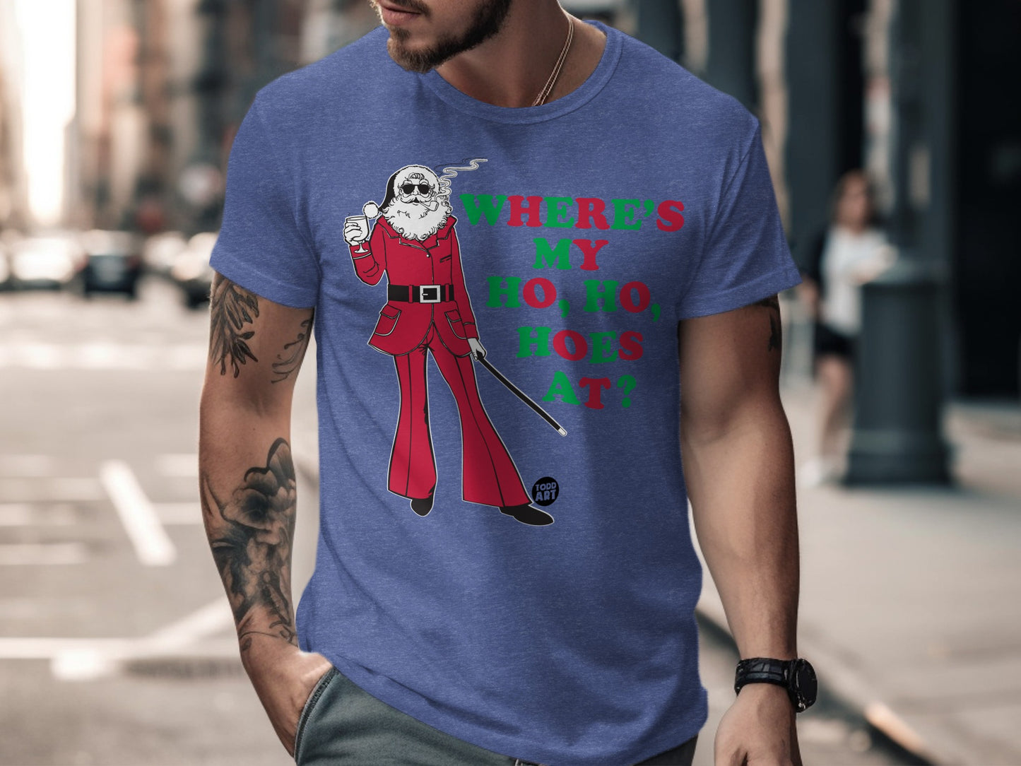 Where's My Ho Ho Hos At Santa Graphic T-shirt