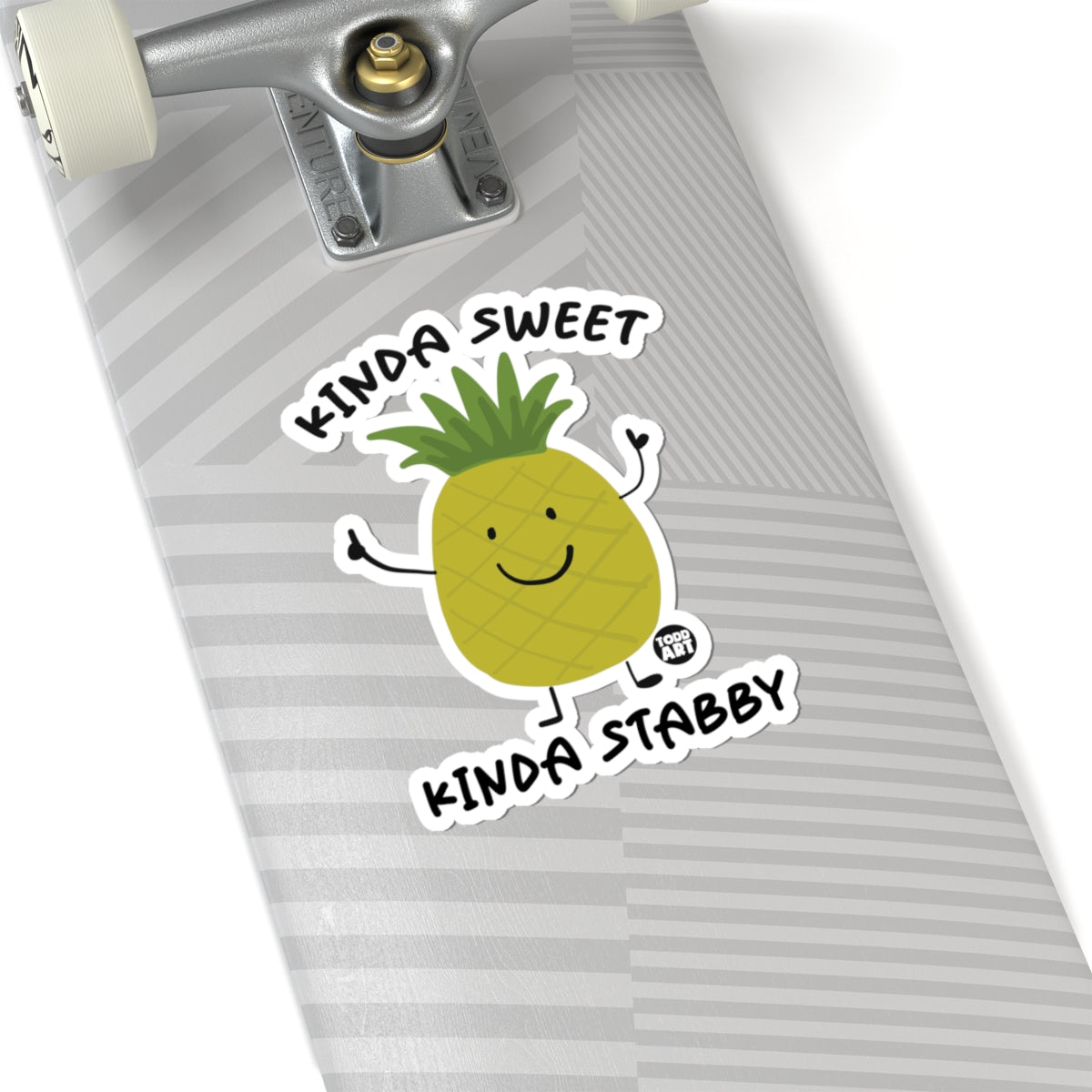 Stabby PineappleTodd Art Sticker