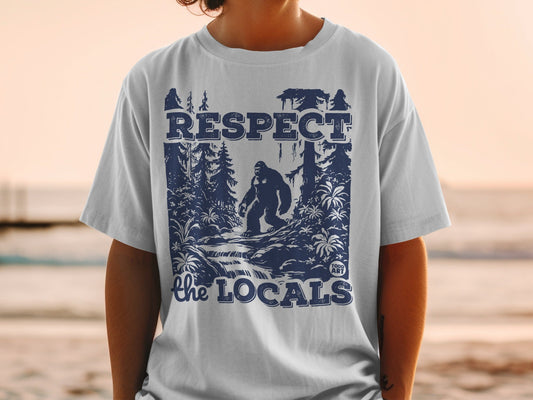 Respect the Locals Bigfoot Graphic T-shirt