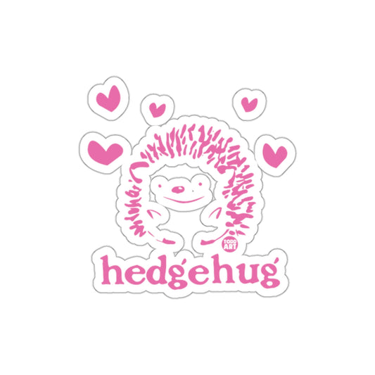 Cute Hedgehug Sticker with Adorable Hearts Design