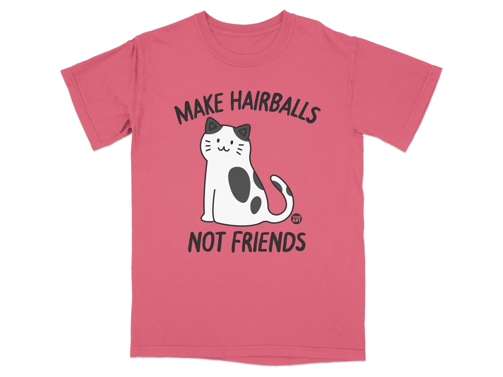 Make Hairballs Not Friends Cat Graphic Shirt