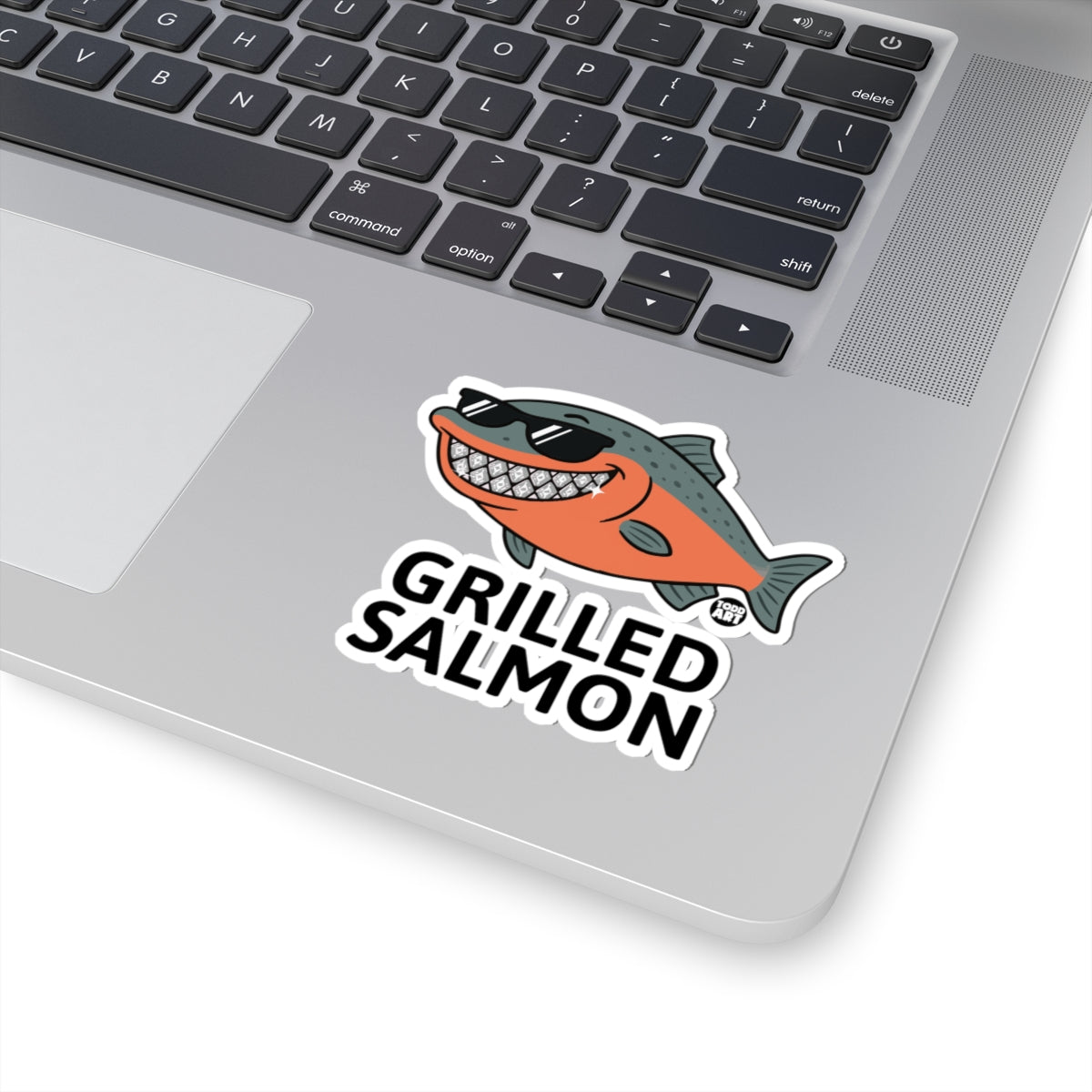 Grilled FishTodd Art Sticker