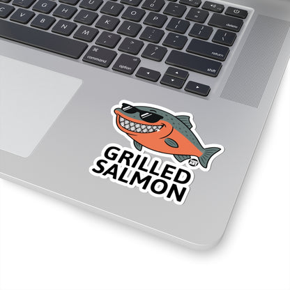 Grilled FishTodd Art Sticker