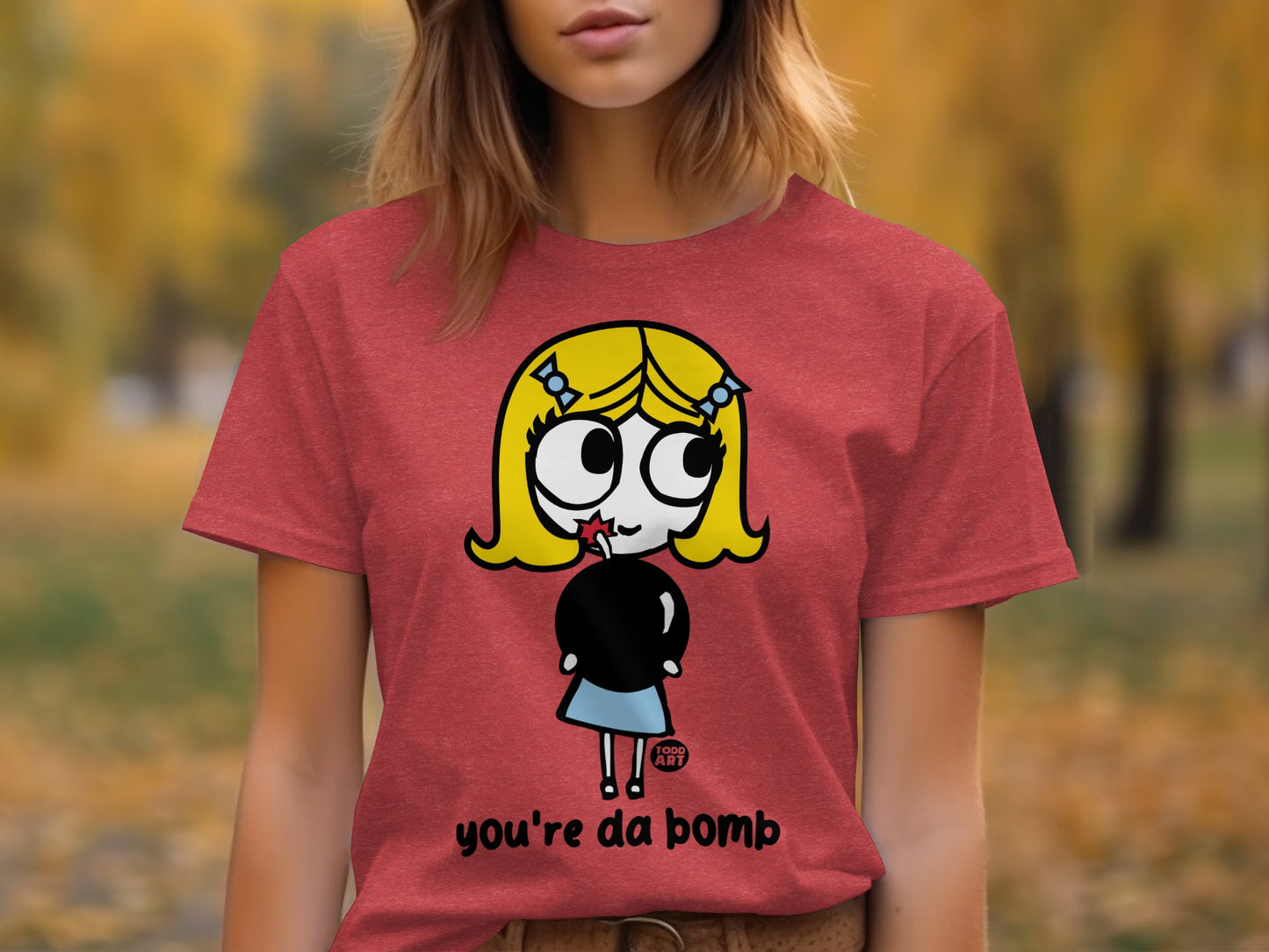 You're Da Bomb Funny Cartoon Graphic T-Shirt