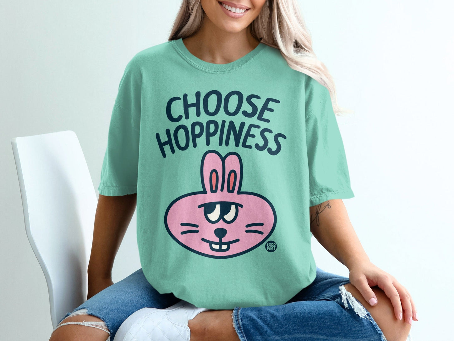Choose Hoppiness Todd Art Graphic Tee Shirt