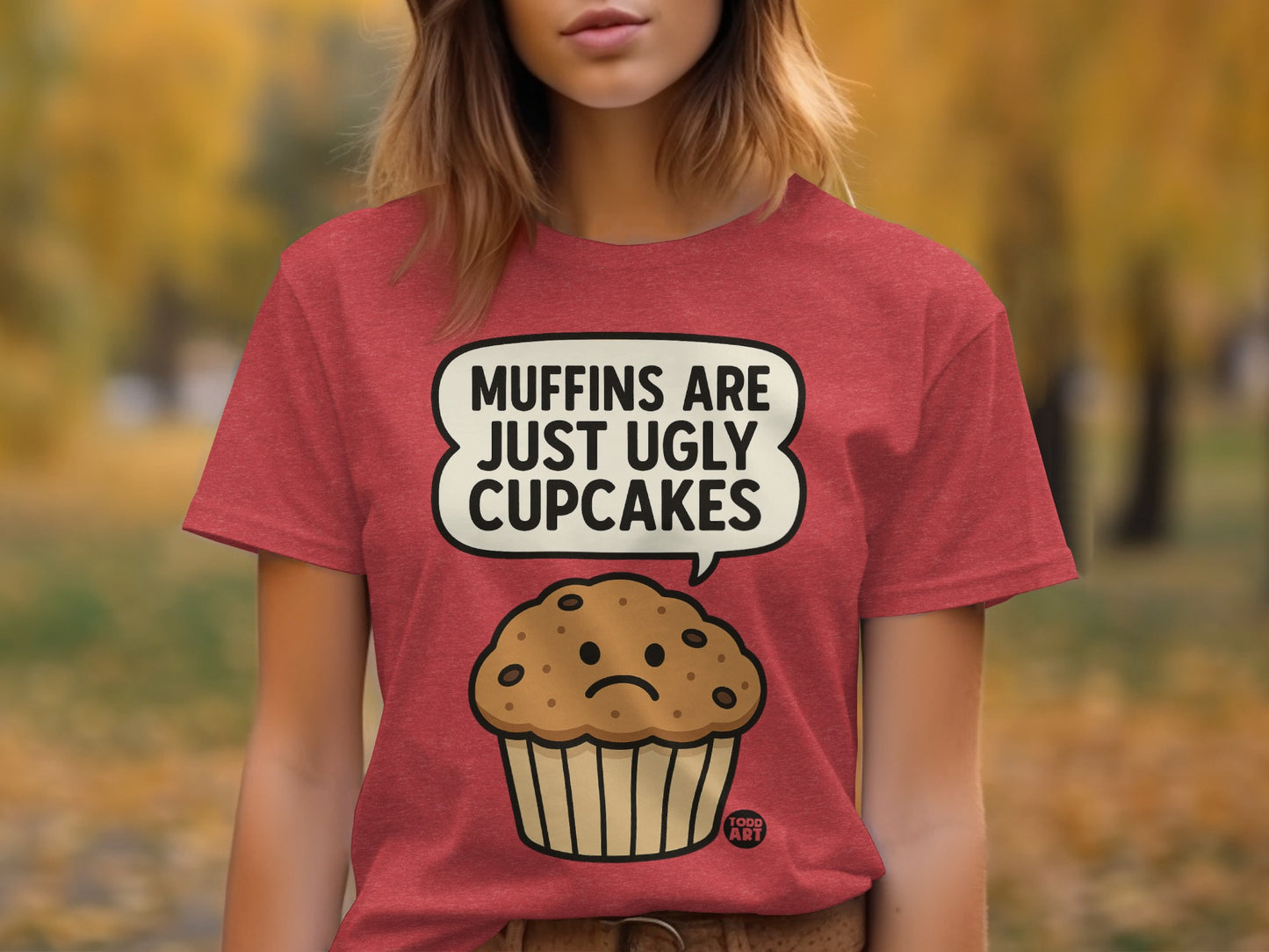 Muffins Are Just Ugly Cupcakes Funny Graphic Tee