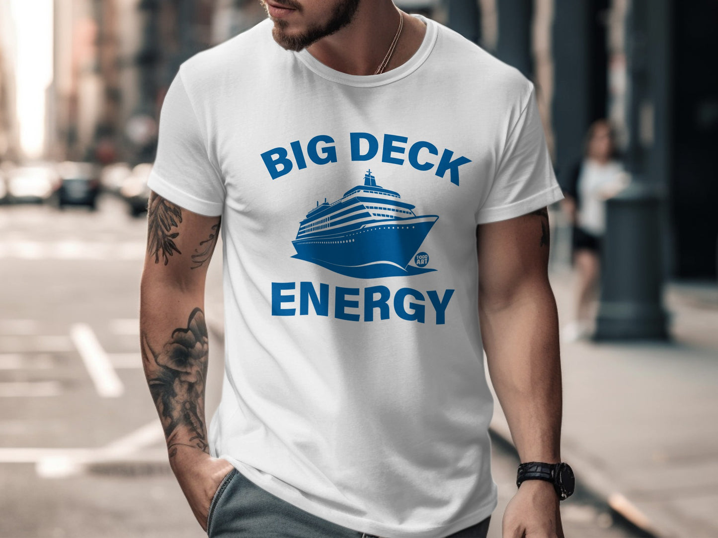 Big Deck Energy Cruise Ship Graphic T-Shirt