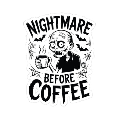 Coffee ZombieTodd Art Sticker