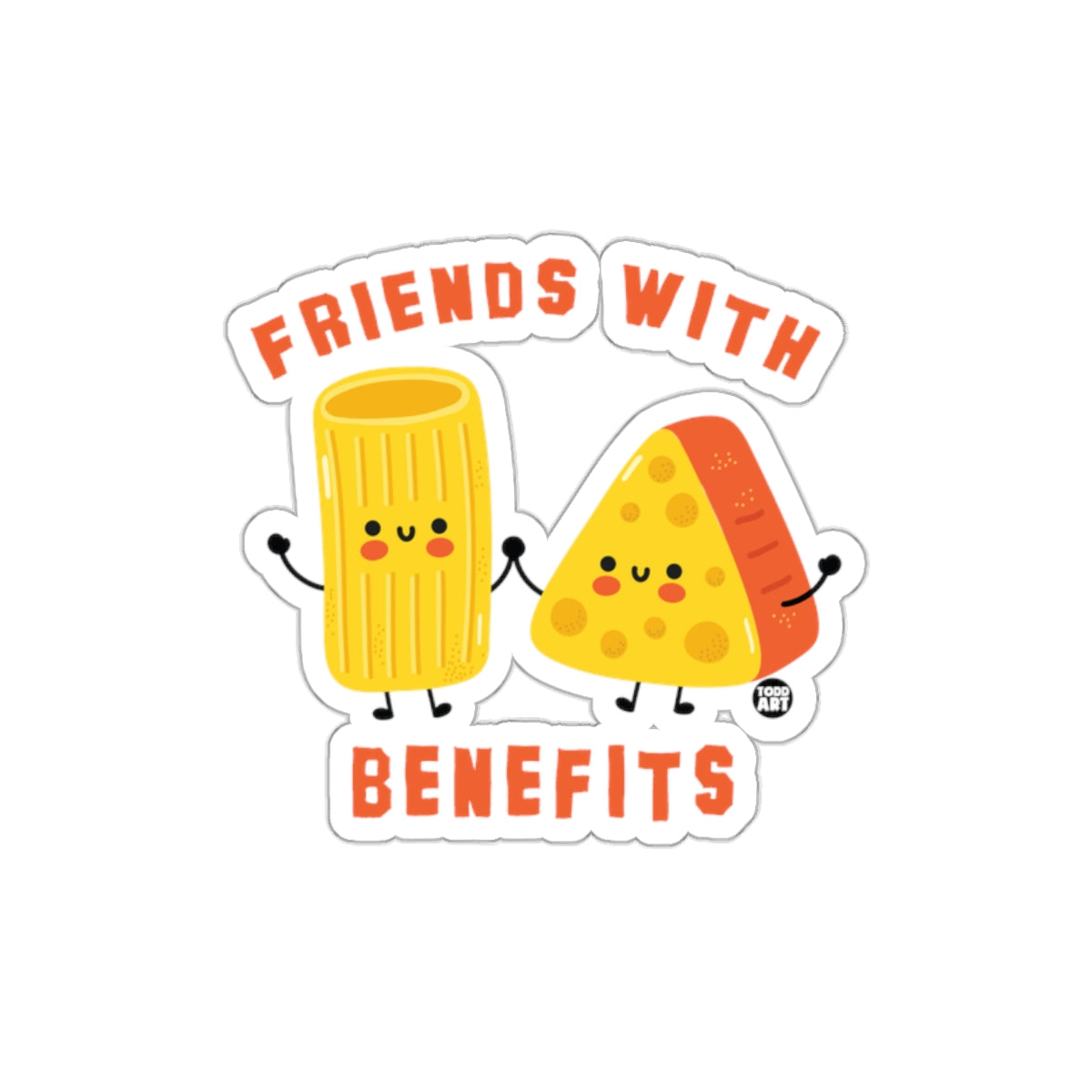 Friends With Benefits Cute Illustration Sticker