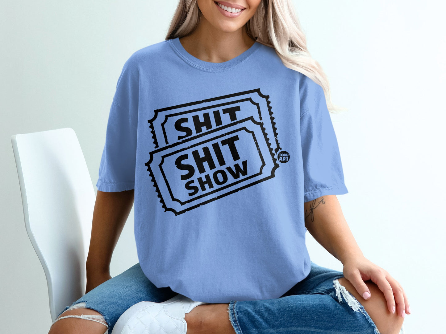 Todd Art Shit Show Tickets Humorous Statement product type