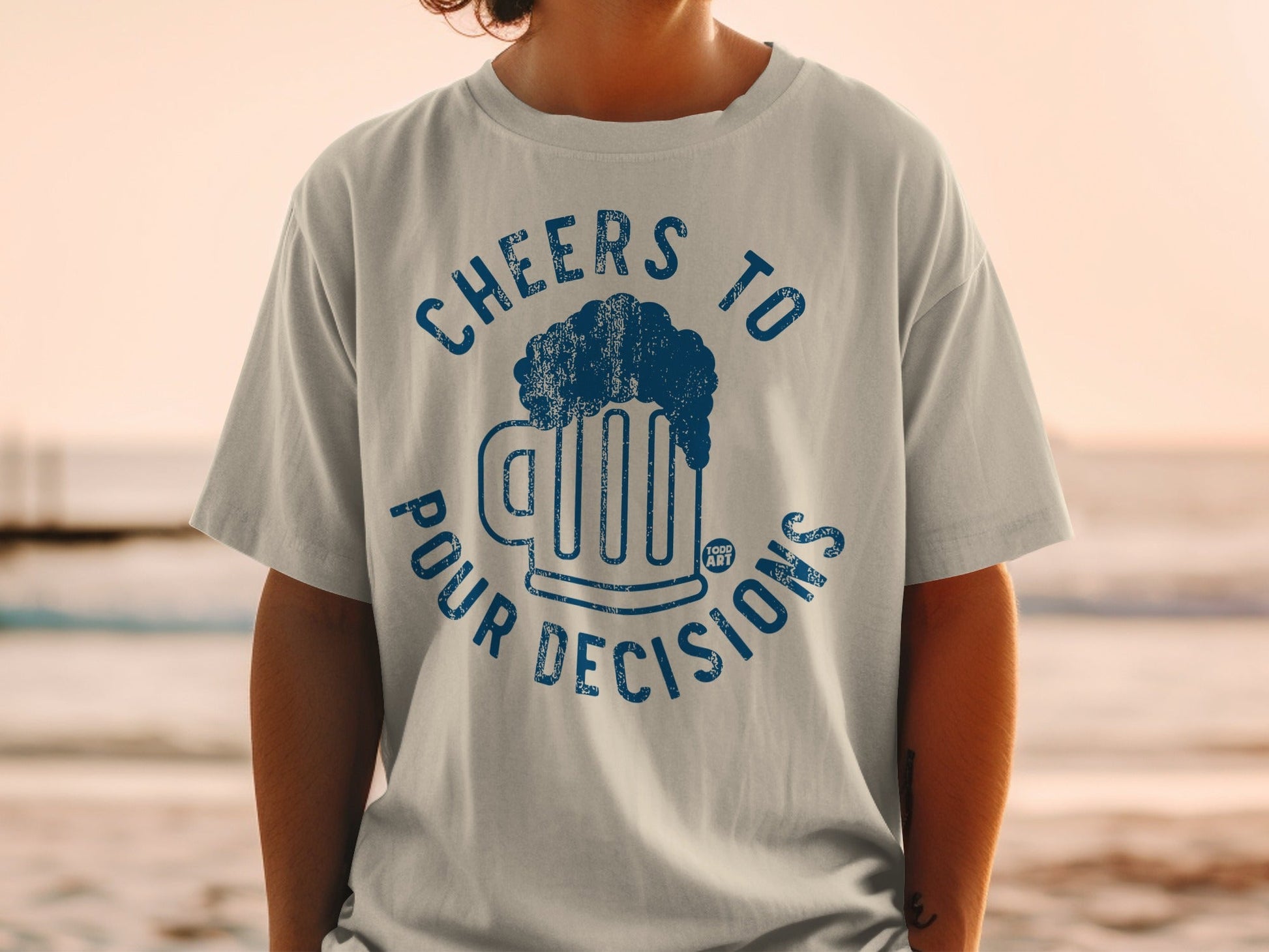 Cheers To Pour Decisions Graphic T-Shirt for Adults