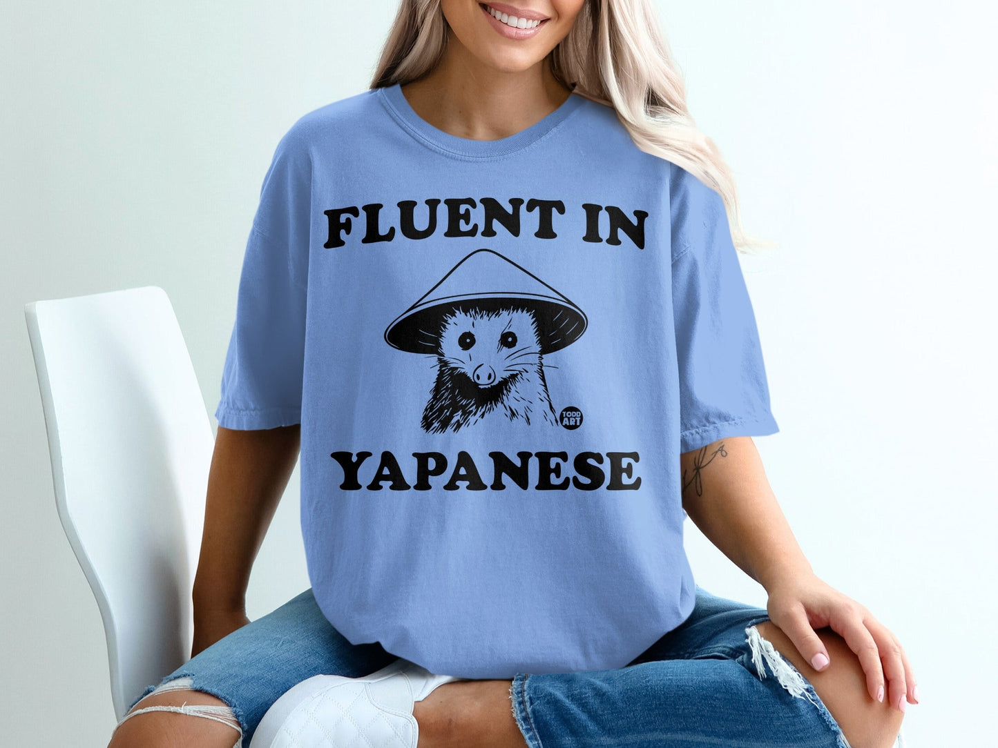 Fluent in Yapanese Funny Hedgehog Graphic Tee