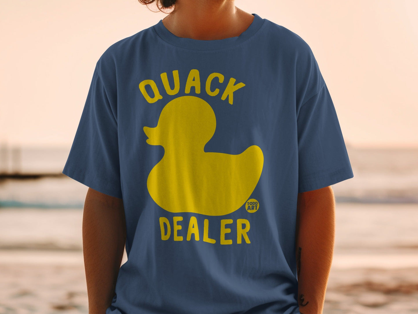 Quack Dealer Yellow Duck Graphic Tee Shirt