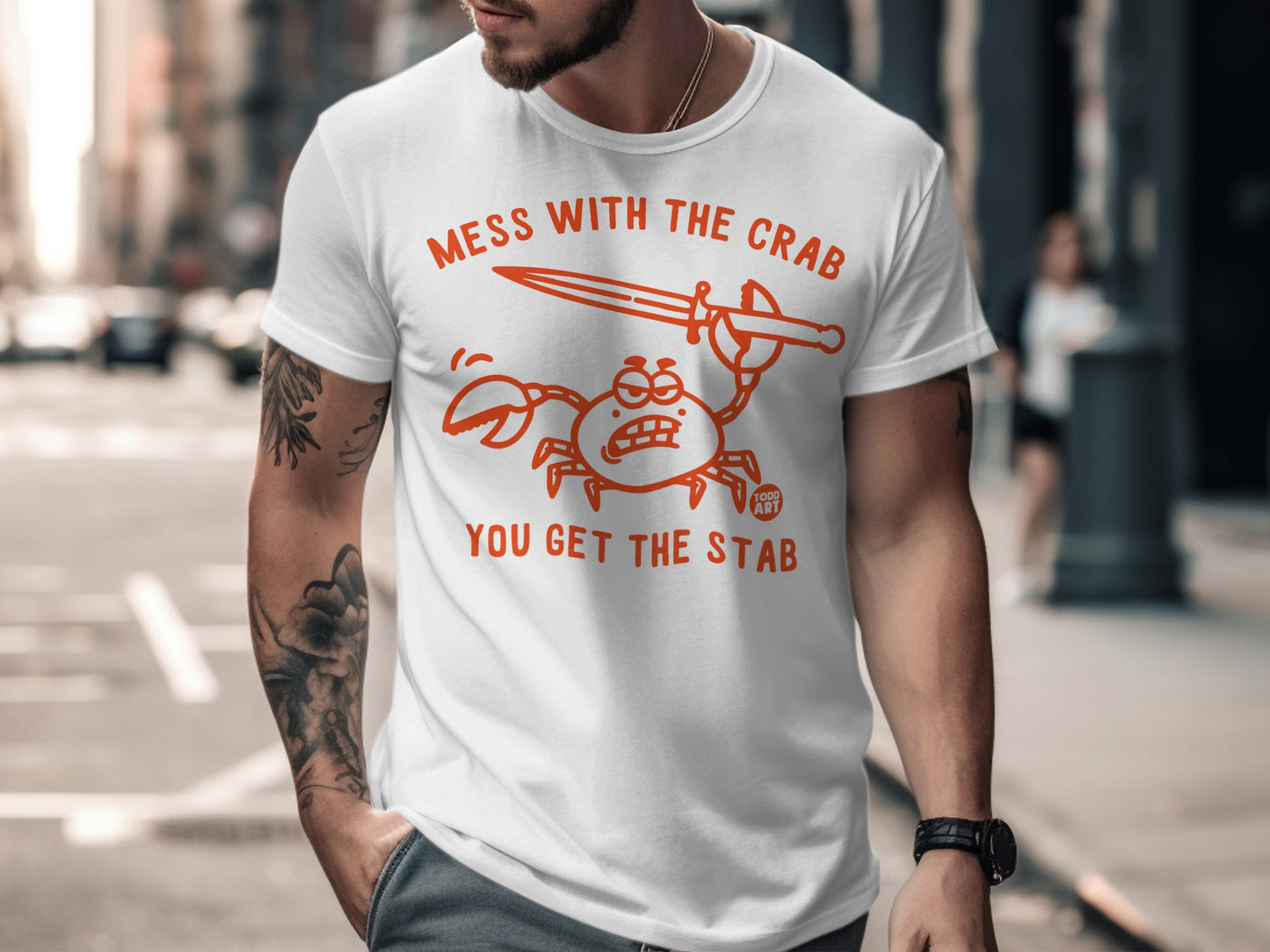 Mess With The Crab You Get The Stab T-Shirt