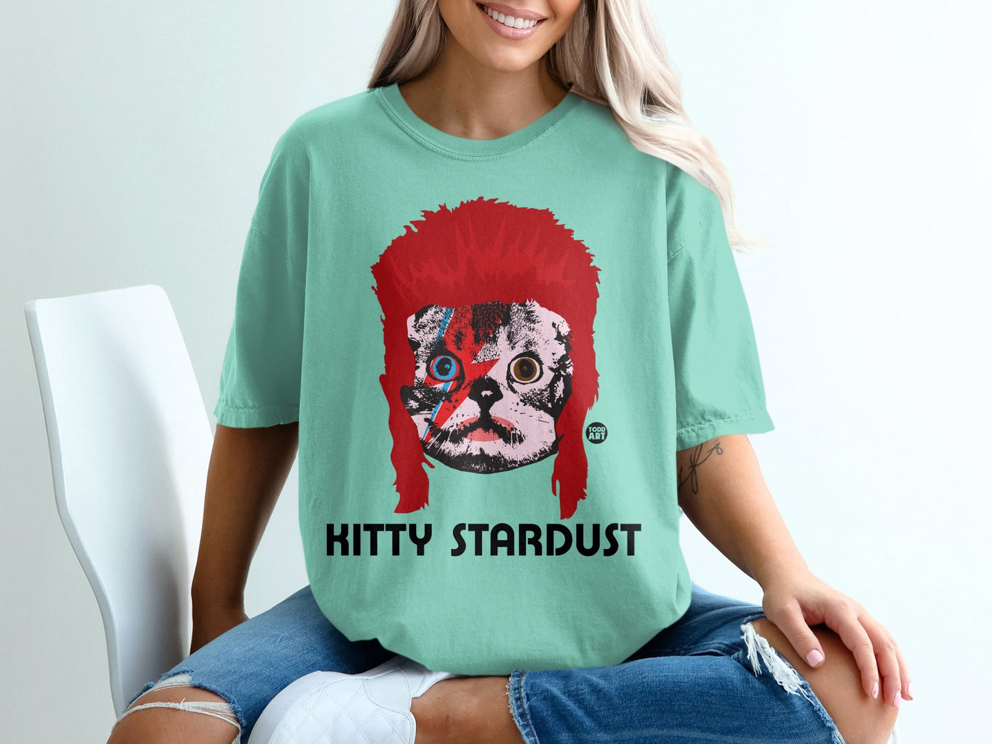 Kitty Stardust Graphic Tee for Fun Fashion Styles