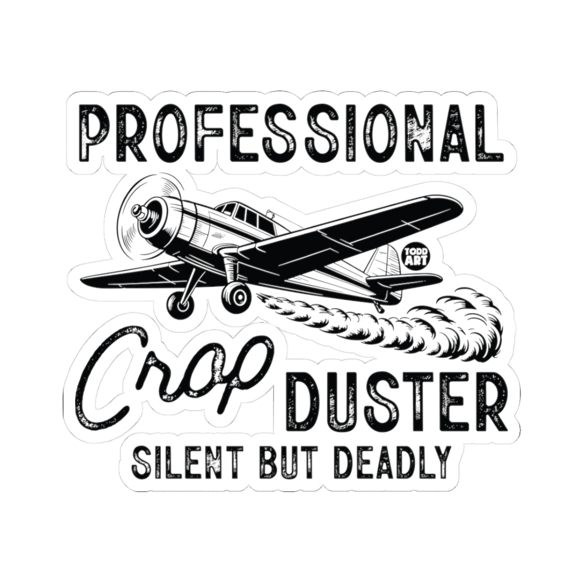 Crop DusterTodd Art Sticker