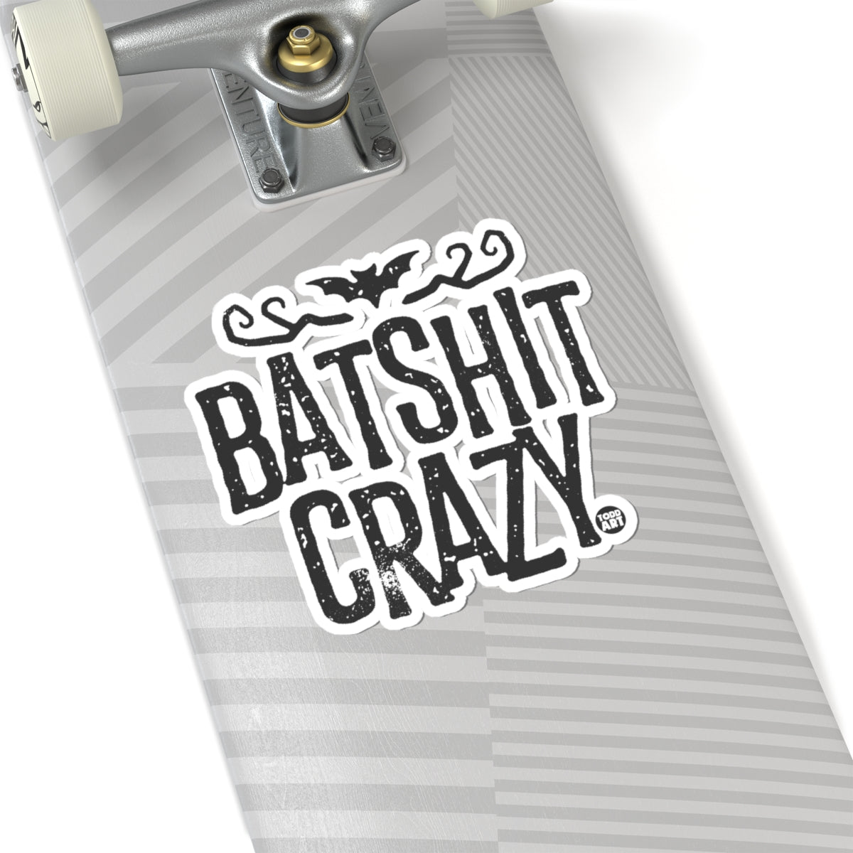 Bat CrazyTodd Art Sticker