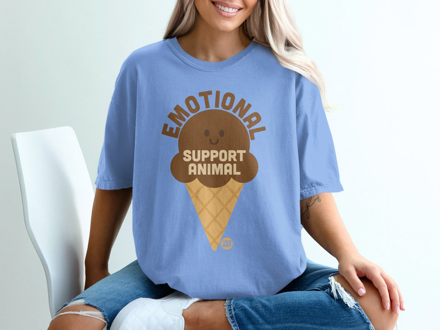 Emotional Support Animal Ice Cream Cone Shirt