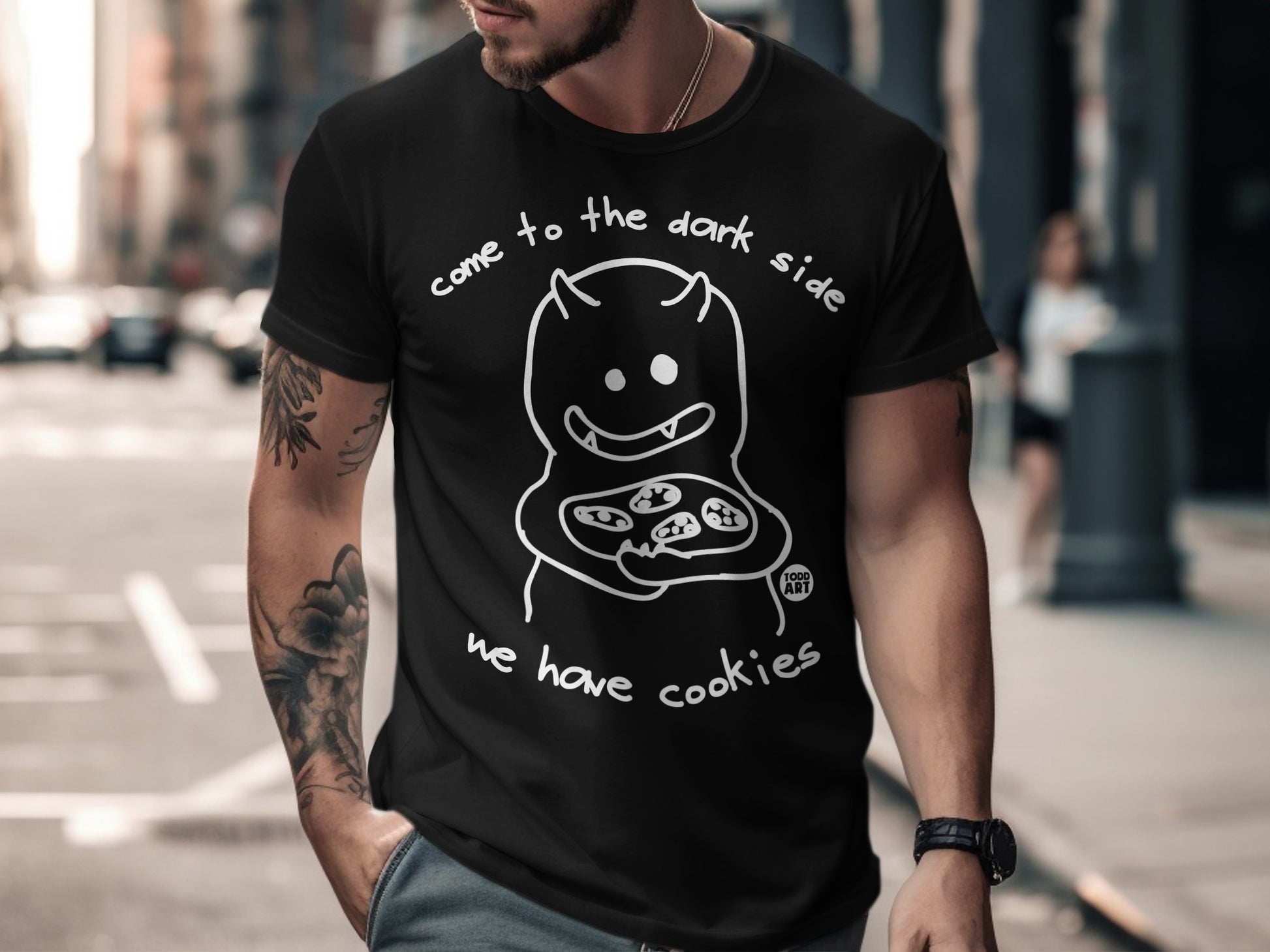 Come to the dark side we have cookies t-shirt