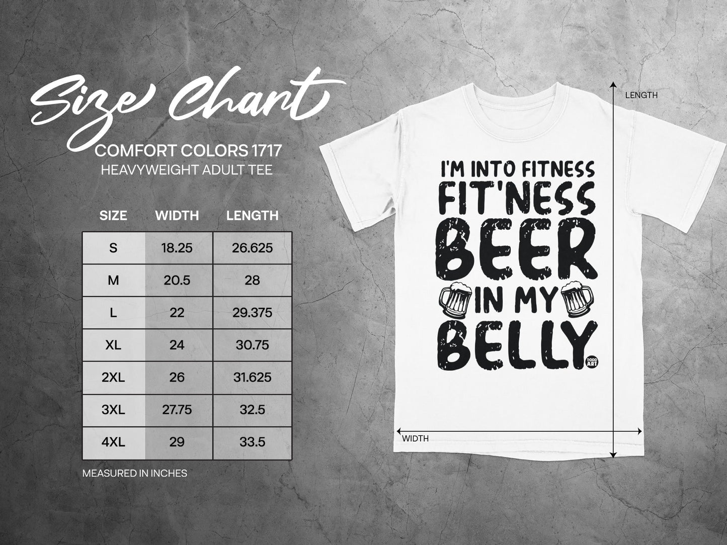 I'm Into Fitness Beer In My Belly Heavyweight Tee