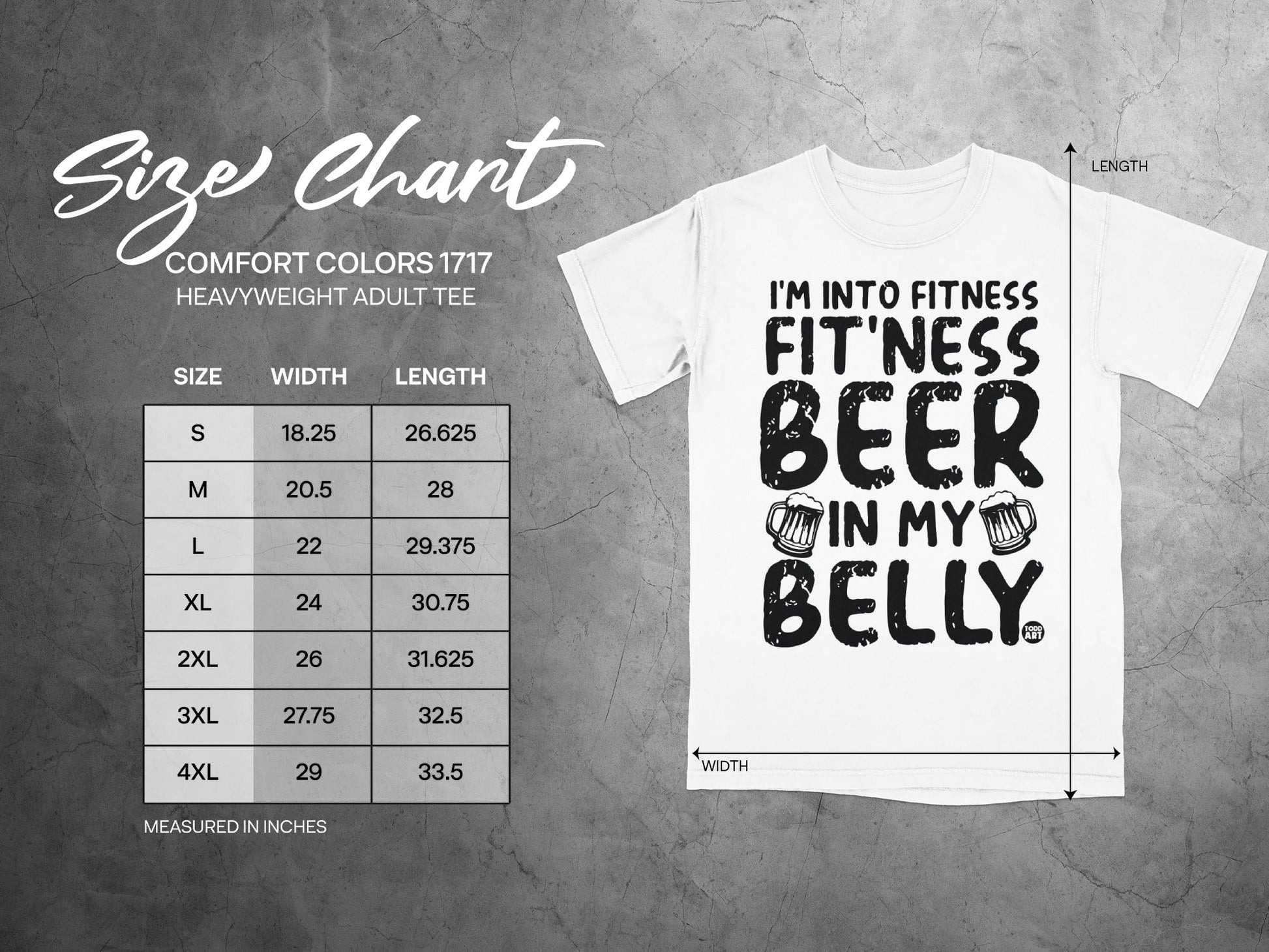 I'm Into Fitness Beer In My Belly Heavyweight Tee