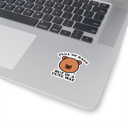 Angry BearTodd Art Sticker