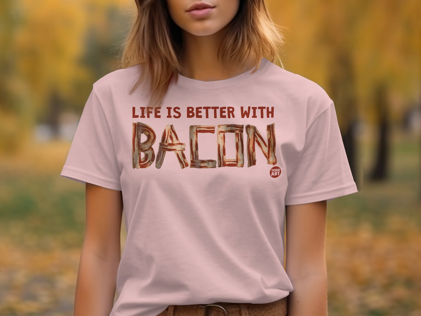 Life Is Better with Bacon Graphic T-Shirt