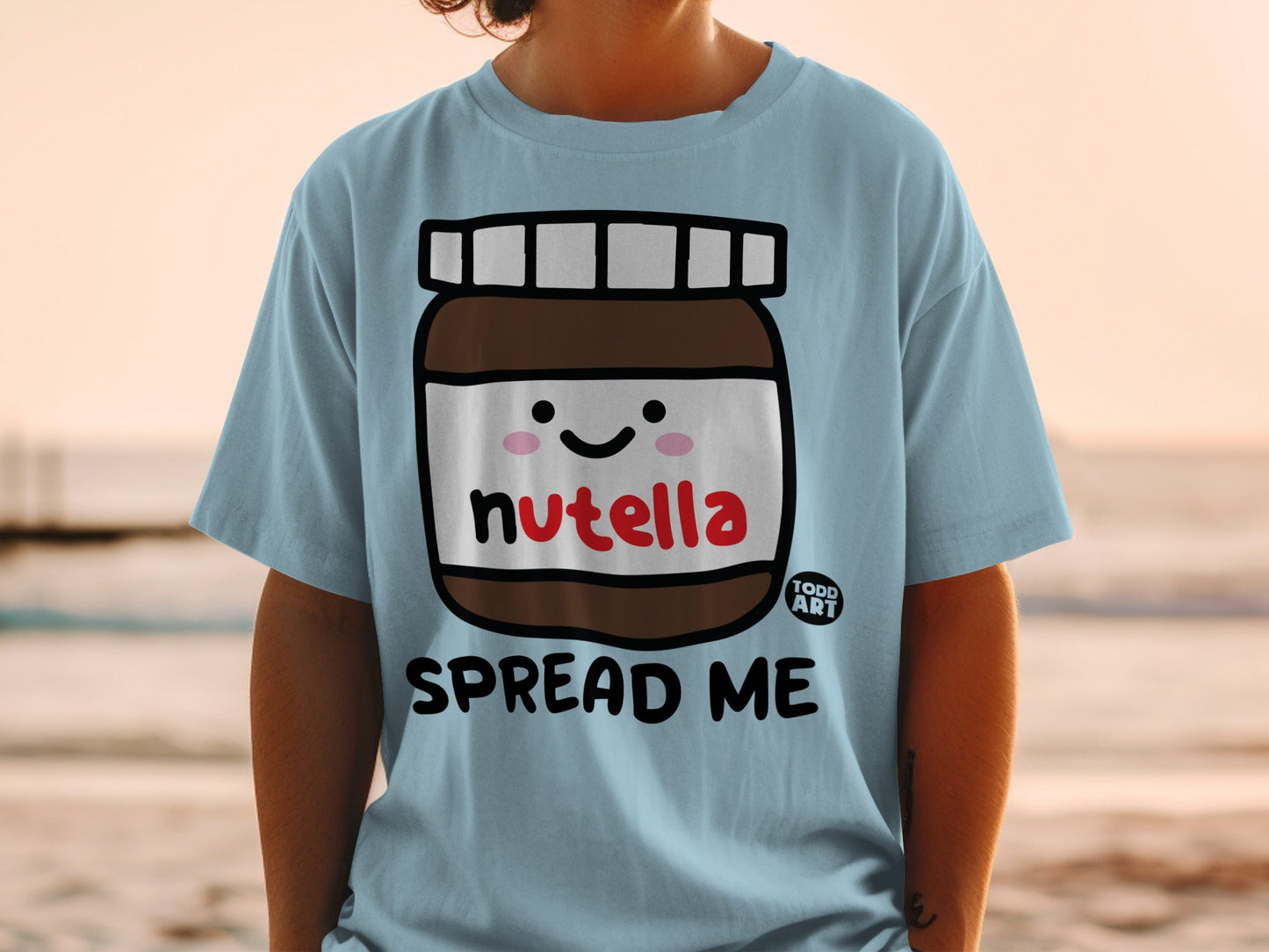 Nutella Spread Me Cute Todd Art Graphic T-Shirt