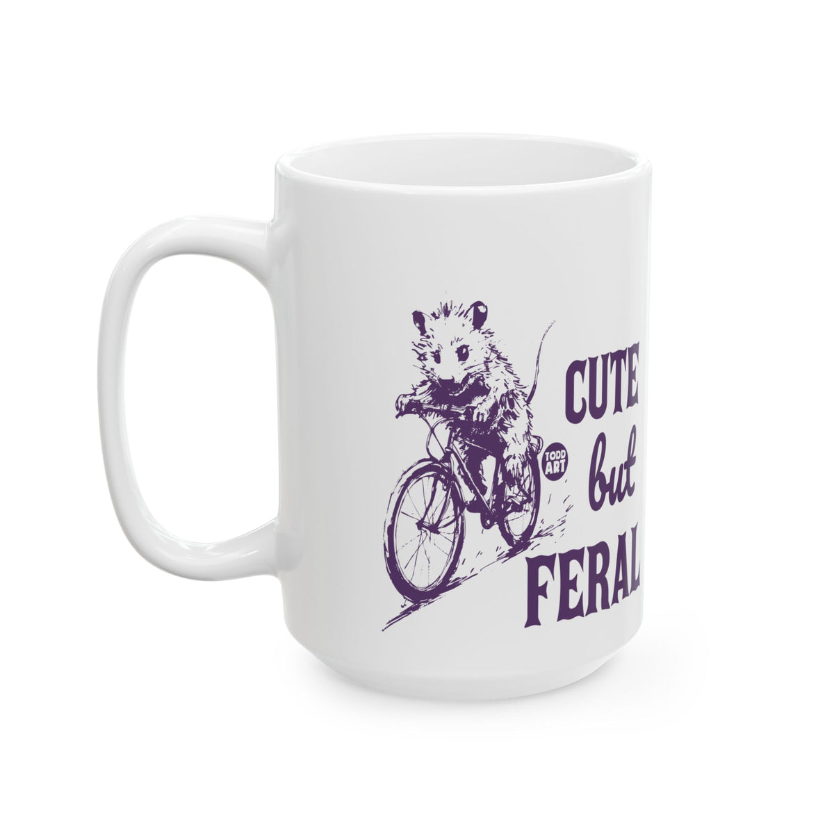 Cute Buff Feral Todd Art Mug