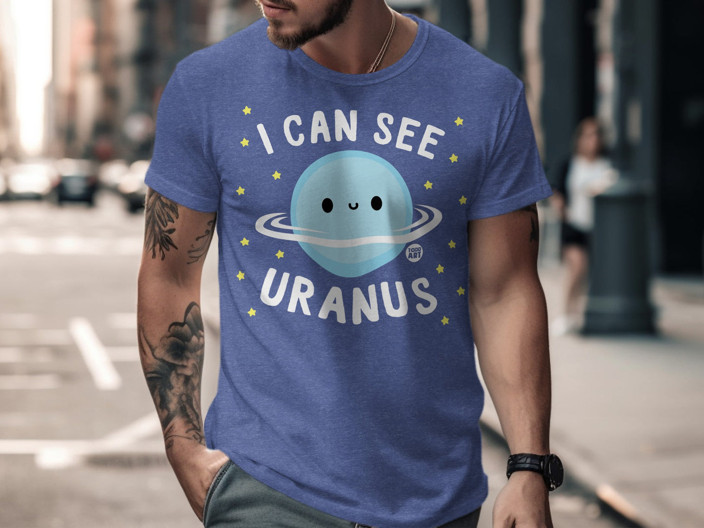 I Can See Uranus Fun Graphic Tee Shirt Product